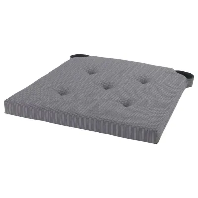 IKEA JUSTINA (ИКЕА ЙУСТИНА) — Подушка на стул, серая 42/35x40x4 см