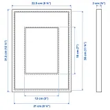IKEA LOMVIKEN (ИКЕА ЛОМВИКЕН) — Рамка для фото, белая 21x30 см — фото 5