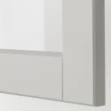 IKEA LERHYTTAN (ИКЕА ЛЕРХЙТТАН) — Стеклянная дверь, светло-серый 40х40 см — фото 3