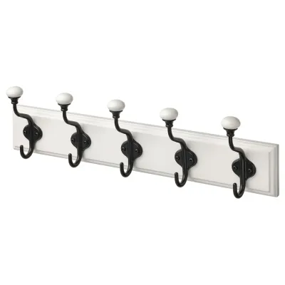 IKEA LANDKRABBA (ИКЕА ЛАНДКРАББА) — Вешалка с 5 крючками, белый 50 см