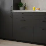 IKEA NICKEBO (ИКЕА НИКЕБО) — Фронтальная панель ящика, матовый антрацит 40х40 см — фото 3