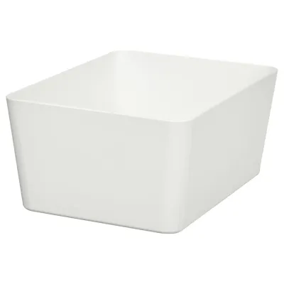IKEA KUGGIS (ИКЕА КУГГИС) — Контейнер для хранения, белый 13x18x8 см