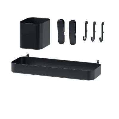 IKEA SKÅDIS (ИКЕА СКОДИС) — Комплект аксессуаров, 7 элементов, чёрный