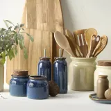 IKEA BRUGDHAJ (ИКЕА БРУГДХАЙ) — Бутылка для уксуса/масла, синий 19 см — фото 5
