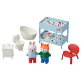 IKEA HUSET (ИКЕА ХУСЕТ) — Мебель и фигурки для кукольного домика, спальня/ванная разноцветный — фото 1