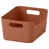 IKEA UPPDATERA (ИКЕА УППДАТЕРА) — Контейнер, красно-коричневый 24x17 см — фото 1