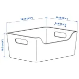 IKEA UPPDATERA (ИКЕА УППДАТЕРА) — Контейнер, красно-коричневый 24x17 см — фото 7