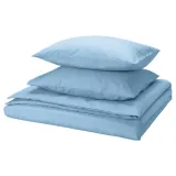IKEA PILTANDVINGE (ИКЕА ПИЛТАНДВИНГЕ) — Пододеяльник и 2 наволочки, светло-голубой 200х200/50х60 см — фото 1