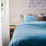 IKEA PILTANDVINGE (ИКЕА ПИЛТАНДВИНГЕ) — Пододеяльник и 2 наволочки, светло-голубой 200х200/50х60 см — фото 3