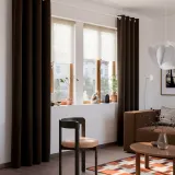 IKEA SANELA (ИКЕА САНЕЛА) — Штора на люверсах, 2 шт., тёмно-коричневый 140x250 см — фото 2