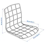 IKEA LÄKTARE (ИКЕА ЛЭКТАРЕ) - Чехол на стул - Гуннаред средне-серый — фото 6