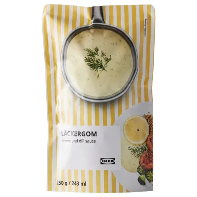 IKEA LÄCKERGOM  (ИКЕА ЛЭКЕРГОМ)  -  Соус укропно-лимонный 250 г