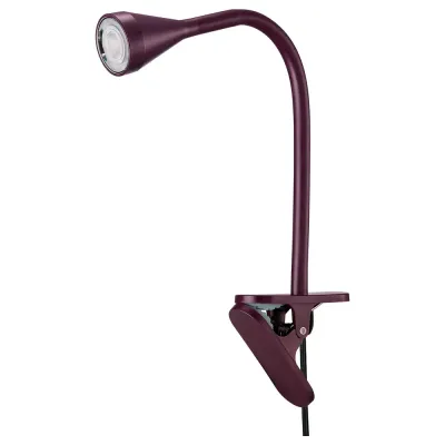 IKEA NÄVLINGE (ИКЕА НЭВЛИНГЕ) — LED-светильник с зажимом, тёмно-красный