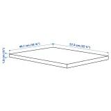IKEA KOMPLEMENT (ИКЕА КОМПЛИМЕНТ) — Полка, имитация беленого дуба 50x58 см — фото 4
