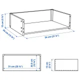 IKEA BESTÅ (ИКЕА БЕСТО) — Каркас ящика, белый 60х15х40 см — фото 2