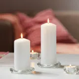 IKEA FENOMEN (ИКЕА ФЕНОМЕН) — Свеча столбик без аромата, белый 19 см 70 ч — фото 2