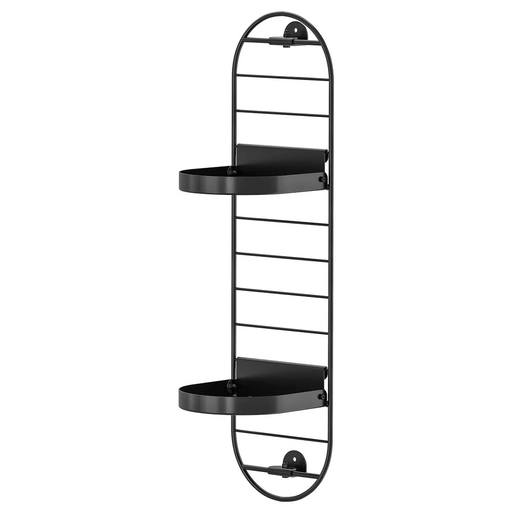 IKEA SKUGGRÖNA (ИКЕА СКУГГРЁНА) — Настенная подставка для растений, черный 54 см