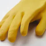IKEA RINNIG (ИКЕА РИННИГ) — Перчатки для уборки, ярко-жёлтый/кремовый S — фото 3