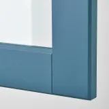 IKEA LERHYTTAN (ИКЕА ЛЕРХЙТТАН) — Дверь стеклянная, синий 40x40 см — фото 2