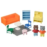 IKEA HUSET (ИКЕА ХУСЕТ) — Мебель и фигурки для кукольного домика, гостиная/кухня разноцветный — фото 1