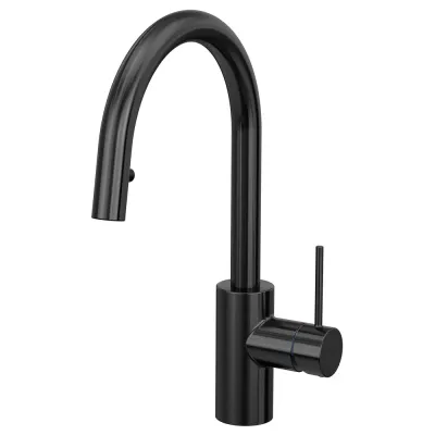 IKEA SALLSJÖN (ИКЕА САЛЛШЁН) — Смеситель с выдвижным изливом, чёрный