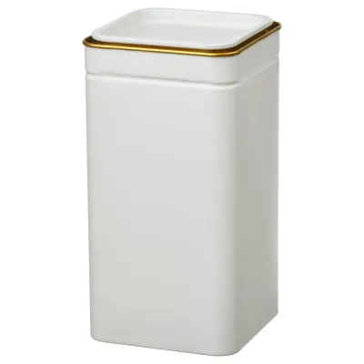 IKEA BLOMNING (ИКЕА БЛОМНИНГ) — Банка с крышкой, кремовый/для кофе/чая 10x10x20 см