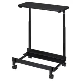 IKEA LÅNESPELARE (ИКЕА ЛОНЕСПЕЛАРЕ) - Тележка для ПК с полкой - чёрная 50x27 см — фото 2