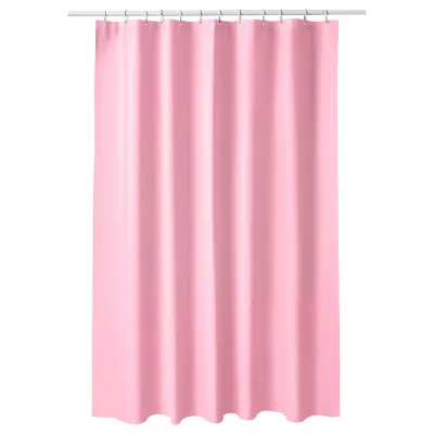 IKEA LUDDHAGTORN (ИКЕА ЛУДДХАГТОРН) — Шторка для ванной, розовая 180x200 см