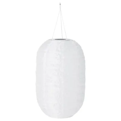 IKEA SOLVINDEN (ИКЕА СОЛВИНДЕН) — Подвесной светильник на солнечной батарее, белый 43 см