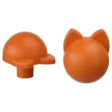 IKEA GREJSIMOJS (ИКЕА ГРЕЙСИМОЙС) — Ручка-кнопка, оранжевый/кошка 38 мм — фото 1