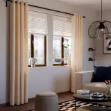IKEA SANELA (ИКЕА САНЕЛА) — Штора, 2 шт., светло-бежевая на люверсах 140x280 см — фото 2