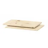 IKEA TROFAST (ИКЕА ТРУФАСТ) — Полка, светлая сосна, беленая белым, 30 см — фото 1