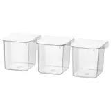 IKEA SKÅDIS (ИКЕА СКОДИС) — Контейнер с крышкой, белый — фото 1