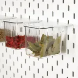 IKEA SKÅDIS (ИКЕА СКОДИС) — Контейнер с крышкой, белый — фото 2