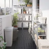 IKEA HÅLLBAR (ИКЕА ХОЛЛБАР) — Ведро с крышкой, светло-серый 10 л — фото 7
