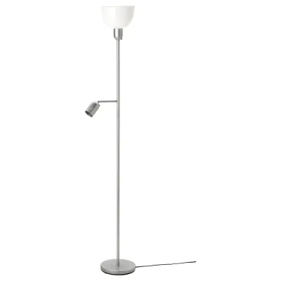 IKEA HEKTOGRAM (ИКЕА ХЕКТОГРАМ) — Торшер/лампа для чтения, серебристый/белый