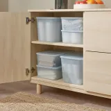IKEA RYKTA (ИКЕА РИКТА) — Контейнер с крышкой, прозрачный серо-синий 18х24х12 см/3.5 л — фото 3