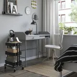 IKEA RÅSKOG (ИКЕА РОСКОГ) — Тележка, чёрный 28x38x61 см — фото 4