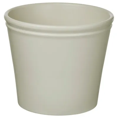 IKEA KÖRSBÄRSBJÖRK (ИКЕА КЁРСБЭРСБЙЁРК) — Кашпо, светлый серо-бежевый 19 см