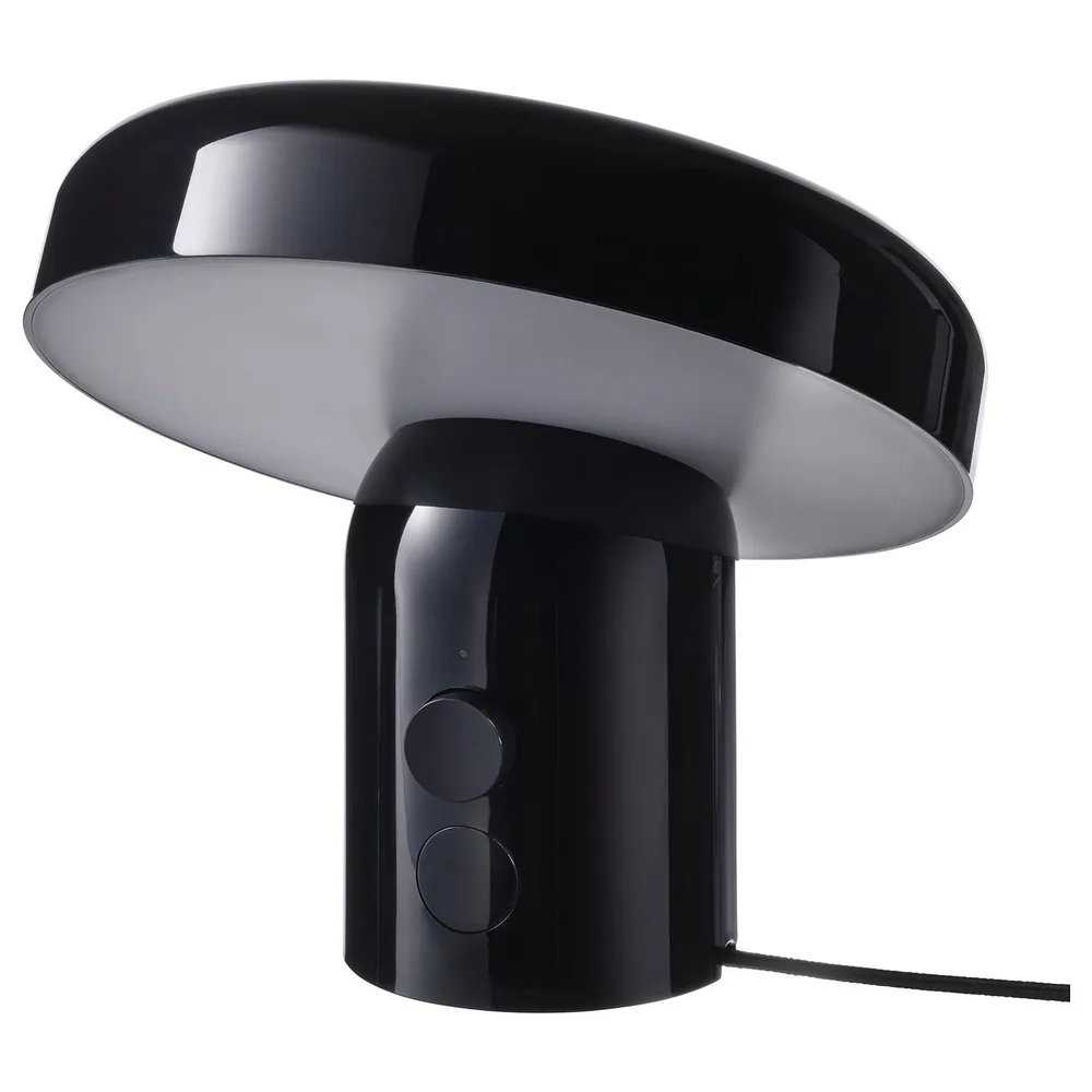 IKEA BLOMPRAKT (ИКЕА БЛОМПРАКТ) — Лампа с Bluetooth-колонкой, чёрная