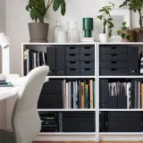 IKEA FJÄDERHARV (ИКЕА ФЙЭДЕРХАРВ) — Мини-комод 2 ящика, антрацит 16x25 см — фото 4