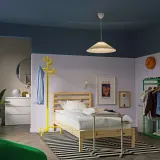 IKEA KUDDLAVA (ИКЕА КУДДЛАВА) — Плафон подвесного светильника, плиссированный белый 59 см — фото 4