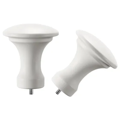 IKEA BÄCKRADULA (ИКЕА БЭКРАДУЛА) — Наконечники, 1 пара, белый