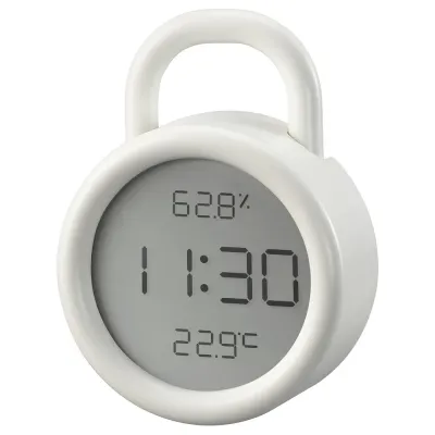 IKEA ÖRNVRÅK (ИКЕА ЁРНВРОК) — Часы с гигро-/термометром, белый 8x3 см