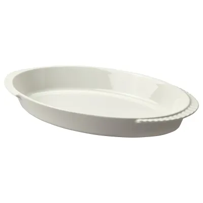 IKEA HÖSTAGILLE (ИКЕА ХЁСТАГИЛЛЕ) — Форма для запекания, кремовая 54х30 см