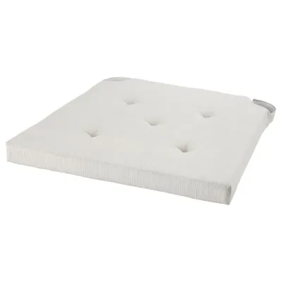 IKEA JUSTINA (ИКЕА ЙУСТИНА) — Подушка на стул, натуральный 42/35x40x4 см