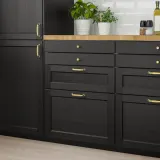 IKEA LERHYTTAN (ИКЕА ЛЕРХЙТТАН) — Фасад ящика, тонированный в чёрный цвет 40x10 см — фото 3