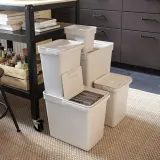 IKEA HÅLLBAR (ИКЕА ХОЛЛБАР) — Контейнер с крышкой, светло-серый 3 л — фото 8