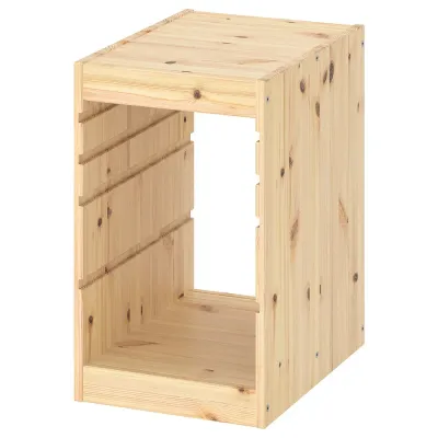 IKEA TROFAST (ИКЕА ТРУФАСТ) — Рама, светлая сосна, белая морилка 32x44x52 см