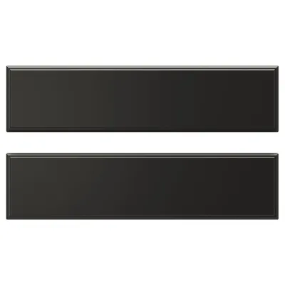 IKEA BODBYN (ИКЕА БОДБИН) — Фасад ящика, чёрный 40x10 см, 2 шт